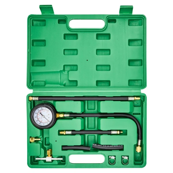 Манометр для измерения давления топлива в комплекте с переходниками 9пр.