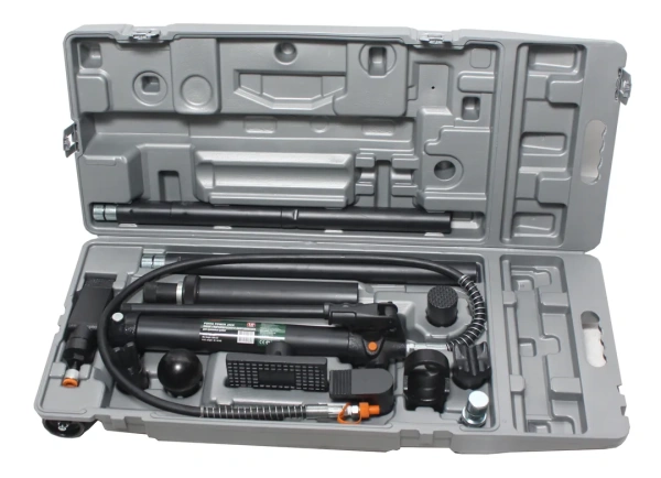 Набор гидравлического оборудования для кузовных работ 10т, в кейсе на колесах