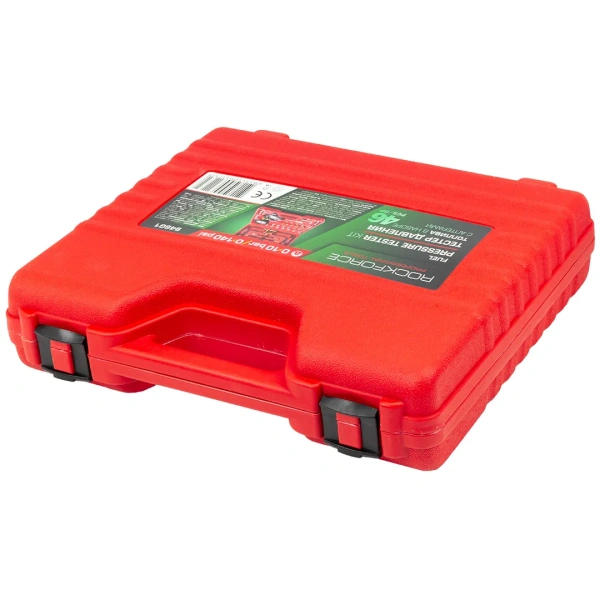 Тестер давления топлива в наборе с адаптерами 46пр. (0-10 bar) в кейсе.