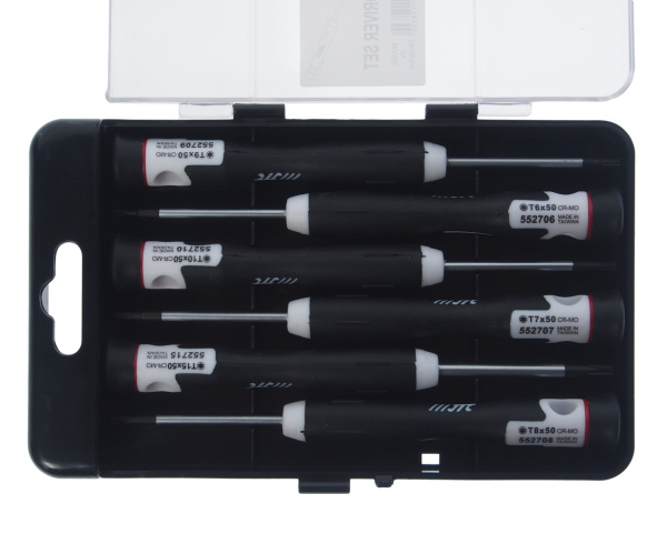 Набор отверток прецизионных JTC 5527 (T6-Т10, T15, L=150 мм, 6 предметов)