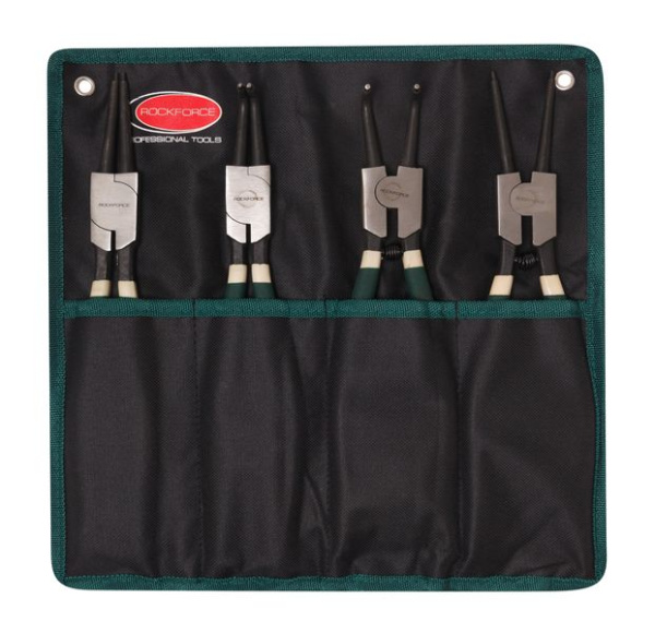 Набор съемников стопорных колец, 4пр(L-280мм), на полотне