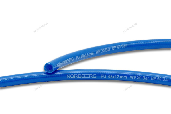 Шланг воздушный полиуретановый диаметр 8х12 мм NORDBERG H0812PU