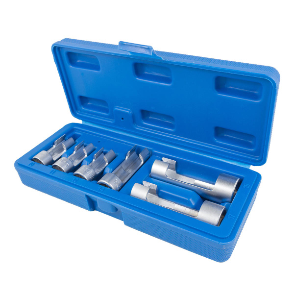 Набор головок разрезных 3/8''1/2'', 6пр. (10, 11, 12, 14, 17, 19мм), в кейсе