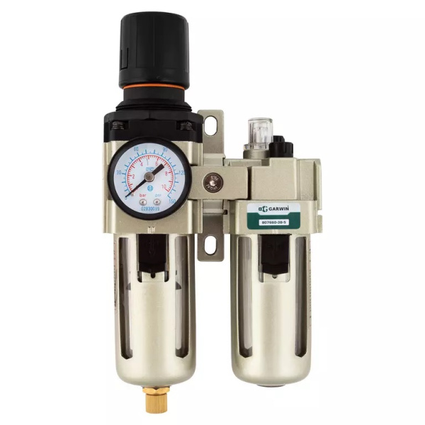 Модульная группа для подготовки воздуха с регулятором давления и манометром GARWIN PRO 807660-38-5 (3/8", 5 мкм)