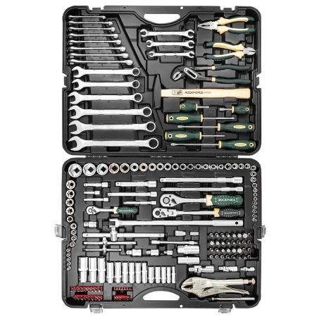 Набор инструментов 180пр.1/4''&3/8''&1/2''180пр. (6-гран.)(4-32мм)
