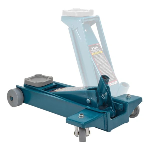 Домкрат подкатной гидравлический 2 т усиленный (высота подхвата - 145мм, высота подъема - 560мм, сменная полиуретановая накладка, усиленный цилиндр с