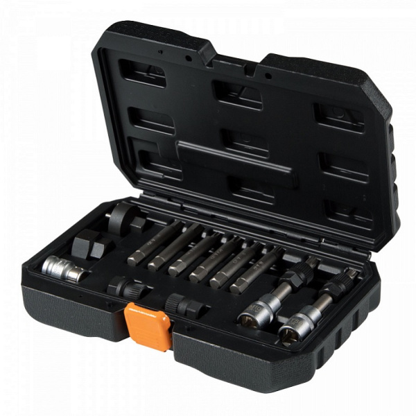 Набор специальных головок и насадок AFFIX AF10610013C для шкива генератора, кейс, 13 предметов