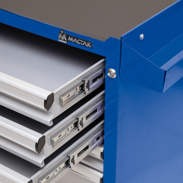 Инструментальная тележка МАСТАК 521-06581MB серии ОПТИМА, 6 полок, синяя