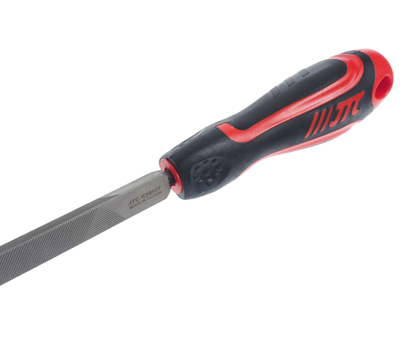 Напильник трехгранный JTC K8053T (200 мм, №3, 60 HRC)