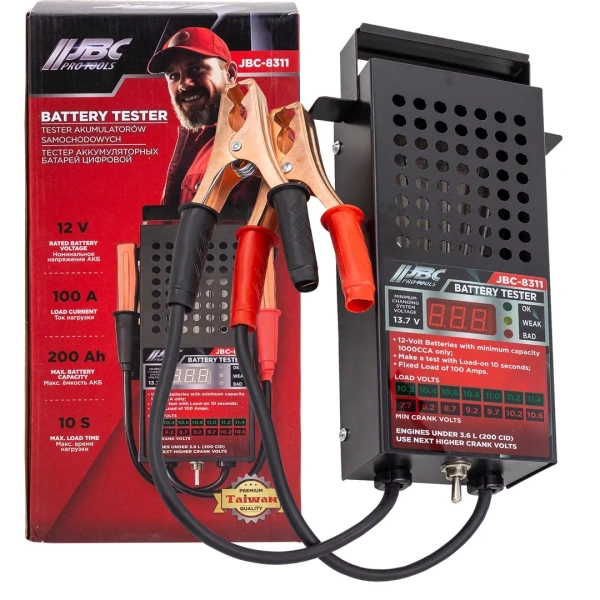 Тестер аккумуляторных батарей цифровой 12V, 100A, 200Ah