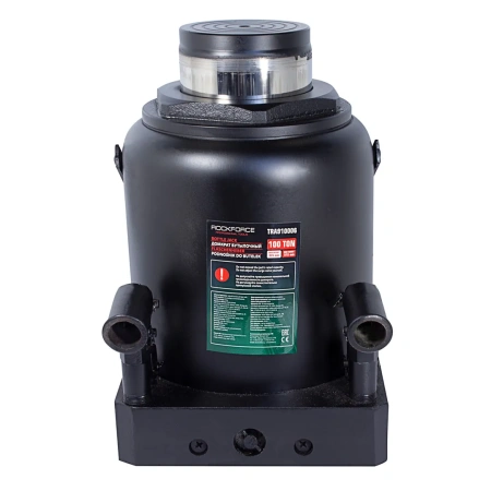 Домкрат бутылочный 100т+ дополнительный ремкомплект (высота подхвата - 335мм, высота подъема - 515мм, ход штока - 180мм)