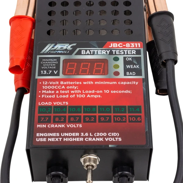 Тестер аккумуляторных батарей цифровой 12V, 100A, 200Ah