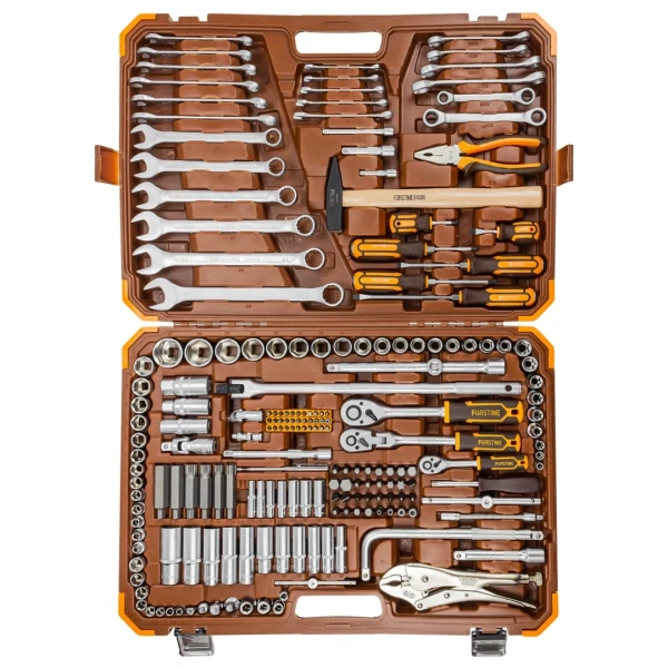 Набор инструментов 202пр. 1/4''&3/8''&1/2''(6-гран.)(4-32мм)