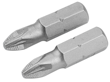Набор вставок (бит) торцевых 1/4" Pozidriv PZ2 25 мм 2 предмета TOLSEN TT20218