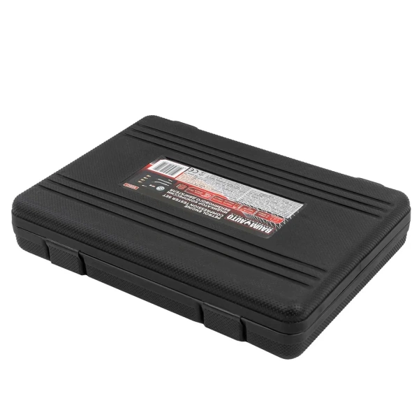 Индикатор компрессии бензинового двигателя 8пр.(0-20Bar, М10х1.0, М12х1.25, М14х1.25, М18х1.5 + 2 жестких прижимных адаптера-переходника),в кейсе