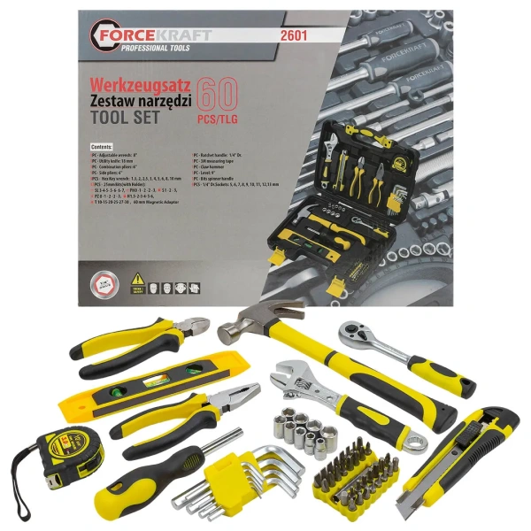 Набор инструментов 60пр. 1/4''(6гр.)(4-13мм)