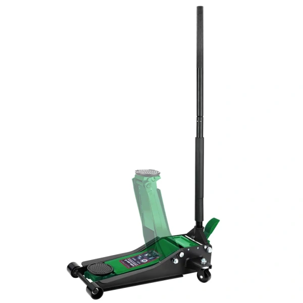 Домкрат подкатной гидравлический двухпоршневой 4т (h min 75мм, h max 505мм)