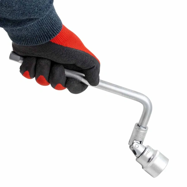 Набор головок коротких 15 пр. в ложементе (10,12-15,17,19,21,22,24, 27,30,32мм, вороток Г-образный 1/2''250мм, кардан 1/2'')