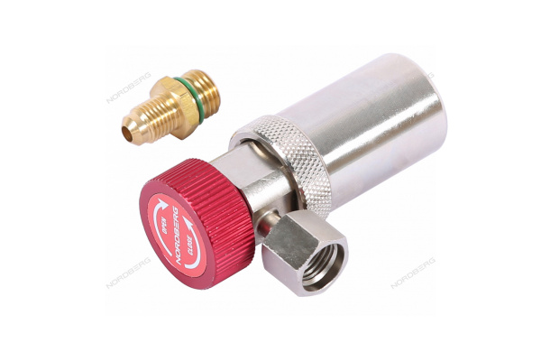 Муфта быстросъемная R134a NORDBERG NFA7H (высокое давление, красная, тип BMW)