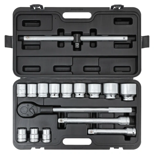 Набор инструментов 16пр. 3/4''6гр. (17,19,21,24,27,30,32,33,36,41,46,50), в кейсе