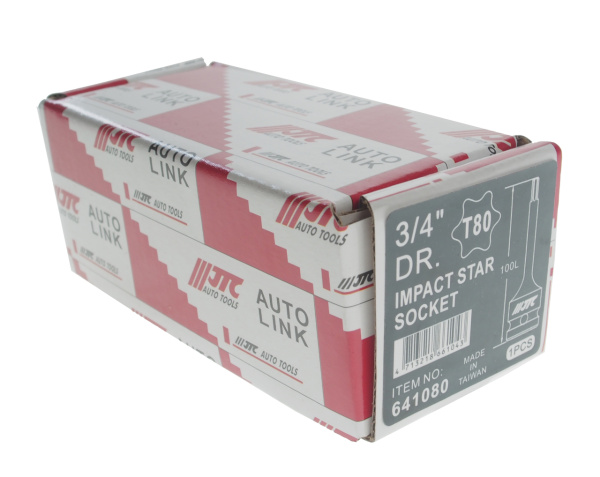 Головка торцевая ударная JTC 641080 (3/4", TORX, T80)