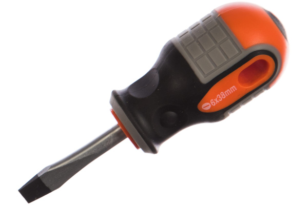 Отвертка стержневая шлицевая 750638, ROUND GRIP, SL6x38 мм