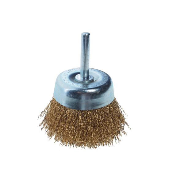 Кордщетка для дрели "чашка" JTC 5853 (50 мм, латунь)