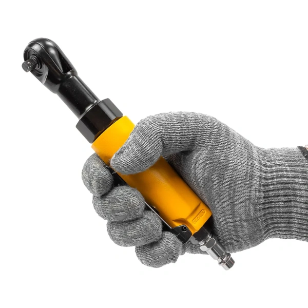 Пневмотрещотка 36Нм, 1/4''(потребление 77л/мин, 240 об/мин, L-200мм,6.3Bar,штуцер 1/4'')