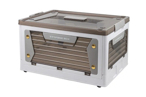 Ящик пластмассовый складной на колесиках для хранения (размер S-41х29.5х23см)