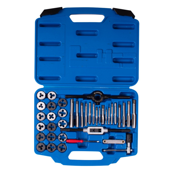 Набор метчиков и плашек SK5 M3-M12, кейс, 39 предметов KING TONY 12939MQ1