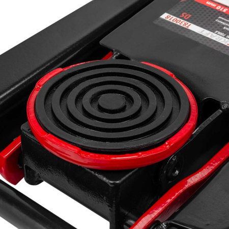 Домкрат подкатной гидравлический двухпоршневой 3т низкопрофильный с прорезиненной накладкой на рукоятке (h min 75мм, h max 510мм)FK-T830018 DS 