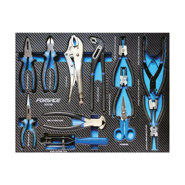 Тележка инструментальная 7-и полочная с набором инструментов 274пр и дополнительной боковой секцией 810х480х850мм