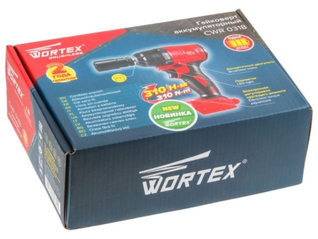 Аккум. ударный гайковерт WORTEX CWR 0318 в кор. ALL1 XLT SOLO БЕСЩЕТ., 18 В, 310 Н*м, 1/2"