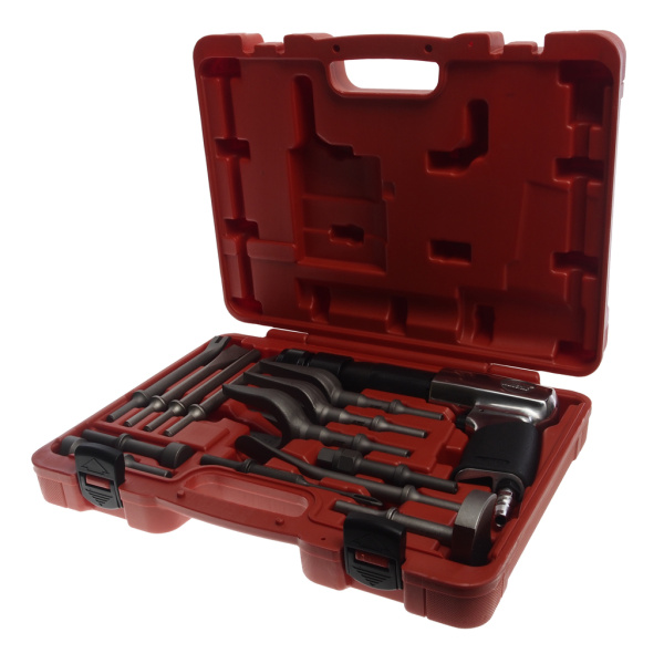 Молоток пневматический с набором зубил JTC 3340 (2100 уд/мин.,15 предметов)