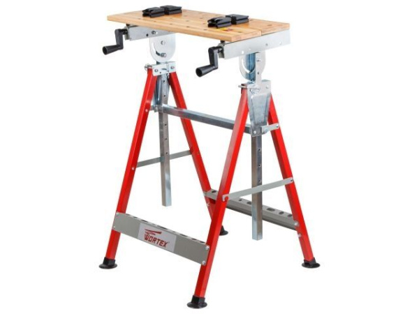 Верстак складной WORTEX WB 6012 БАМБУК, 605X540X(860-1140) мм, регулировка столешницы