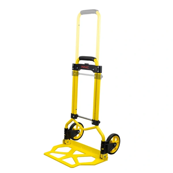 Тележка ручная складная с телескопической ручкой (г/п90кг,420х420х1005мм-в разложенном полож.,280х420-рабочая площадка, 150мм-Ø колес)