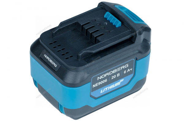 Аккумулятор NORDBERG NE9006 для NE810K, NE108K, NE307K (Li-ion, 20 В, 6 Ач)