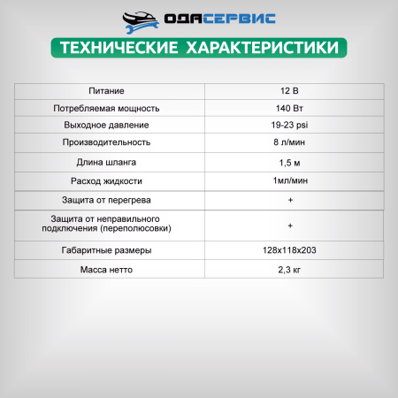 Дымогенератор автомобильный, 2 режима работы, встроенный насос, регулировка потока ОДА Сервис ODA-SG07