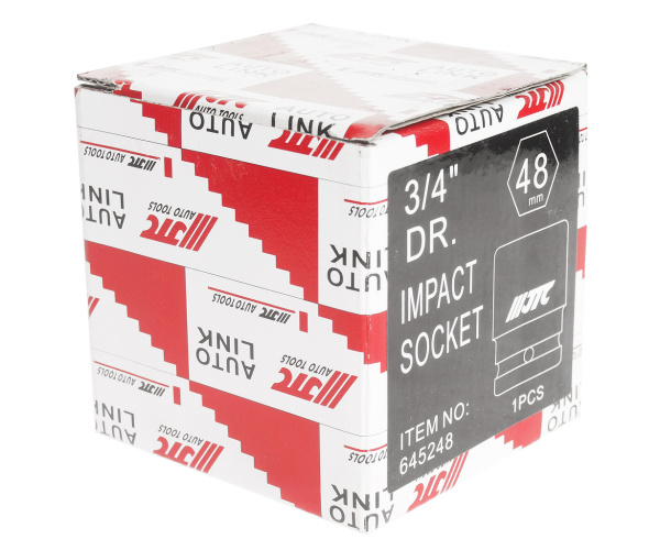 Головка торцевая ударная JTC 645248 (3/4", 48 мм, L=68 мм)