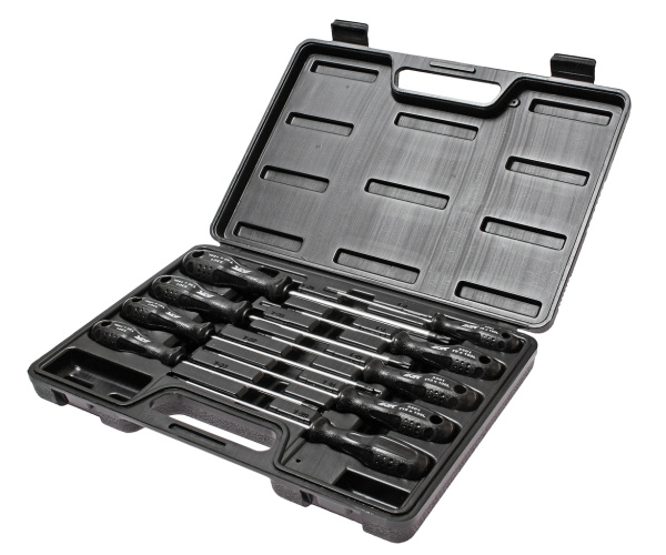 Набор отверток TORX JTC 3301 (T8х100 мм-T40х150 мм, 9 предметов)