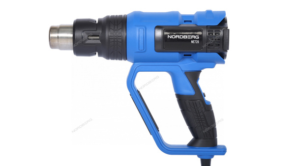 Фен с ЖК-экраном NORDBERG NE720 (6 насадок, в кейсе, 50-650 °С, 2000 Вт)