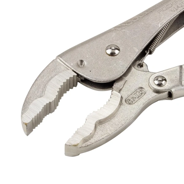 Зажим гейферный с двойным овальным захватом 10''-250мм, в блистере