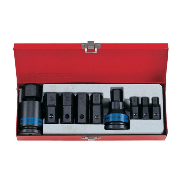 Набор ударных торцевых насадок KING TONY 6411MP, 3/4", HEX, 10-32 мм, 11 предметов