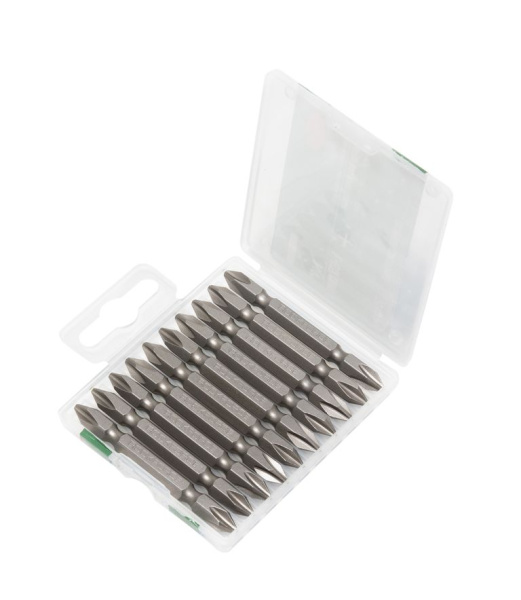 Набор бит 10пр., 1/4''(PH2xPH2, L-65мм), в пластиковом футляре