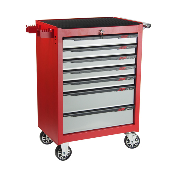 Тележка инструментальная красная JTC 3931C (7 секций)