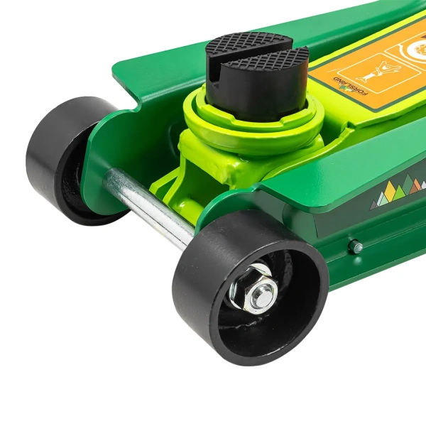 Домкрат подкатной гидравлический низкопрофильный 3т (поворотная ручка 360°, h min 85мм, h max 385мм)