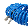 Cпиральный воздушный шланг JETA PRO 5887515 с фитингами М1/4", Ø 9.5-13.5 мм, длина 15 м, цвет синий