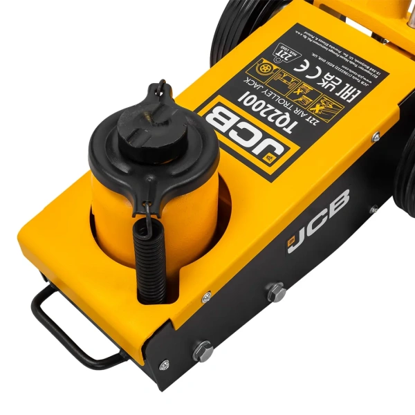 Домкрат пневмогидравлический подкатной 22т в комплекте со сменными надставками-удлинителями(h min-215mm, h max-430mm)