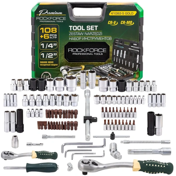 Набор инструментов 108+6пр. 1/4''1/2''6pt