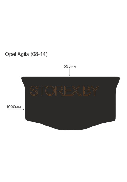 Opel Agila (08-14) Багажник copy